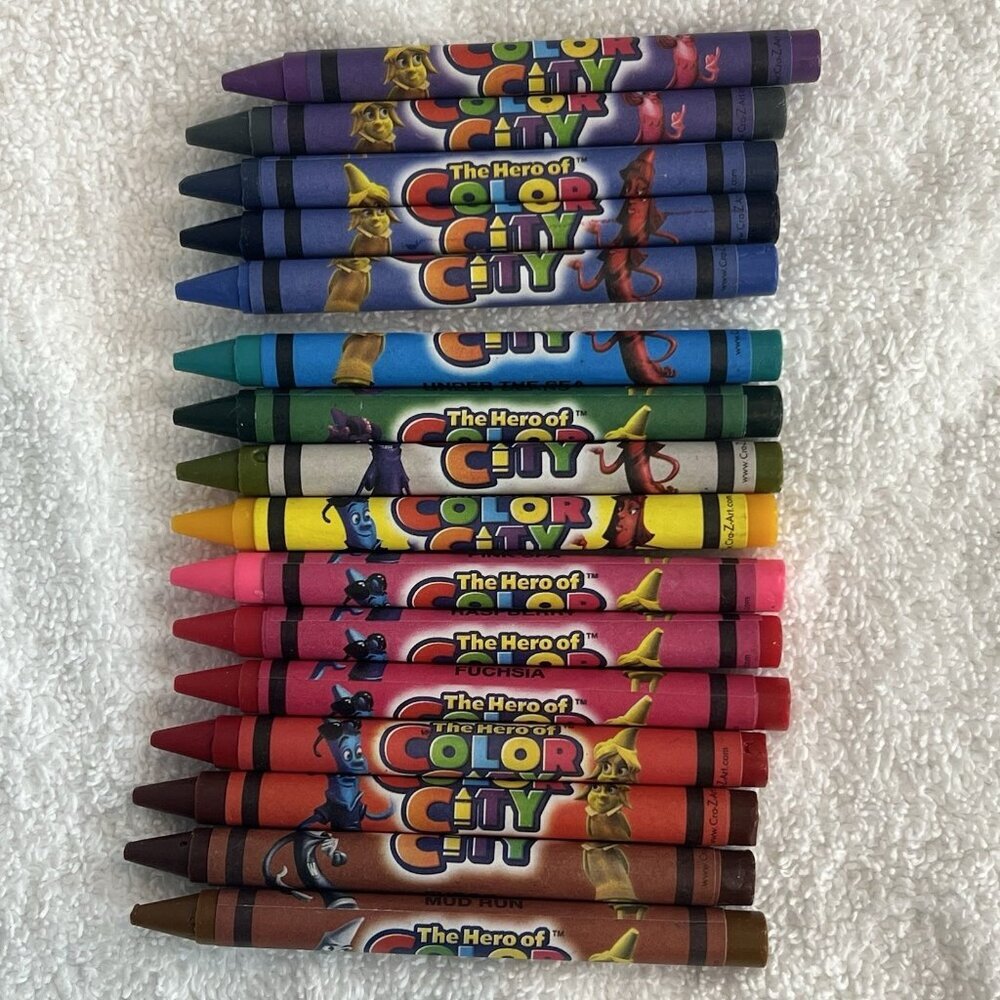 The Hero of Color City‎ Crayons Set of 16 No Box by Cra-Z-Art